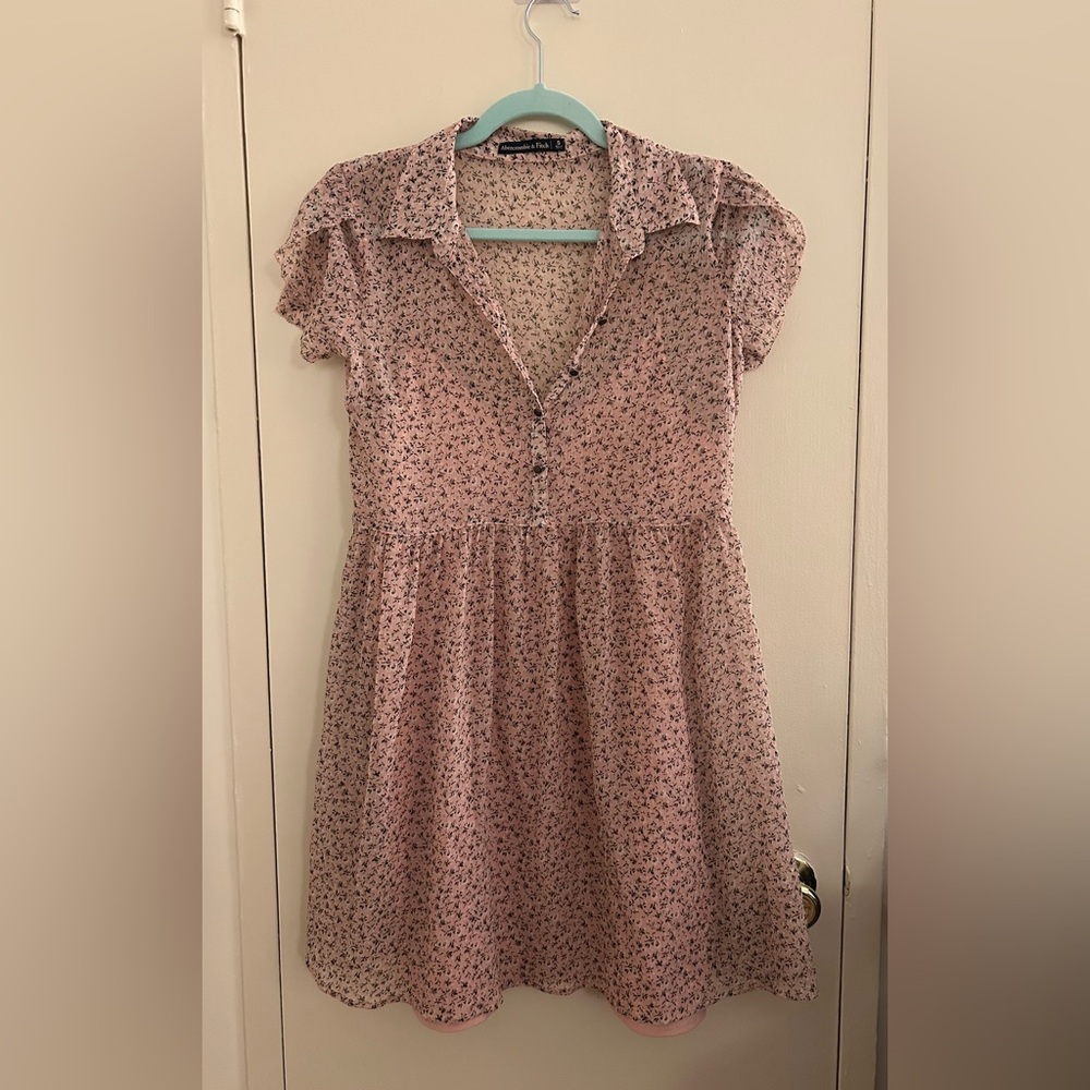 Abercrombie & Fitch Floral Print Tea Dress